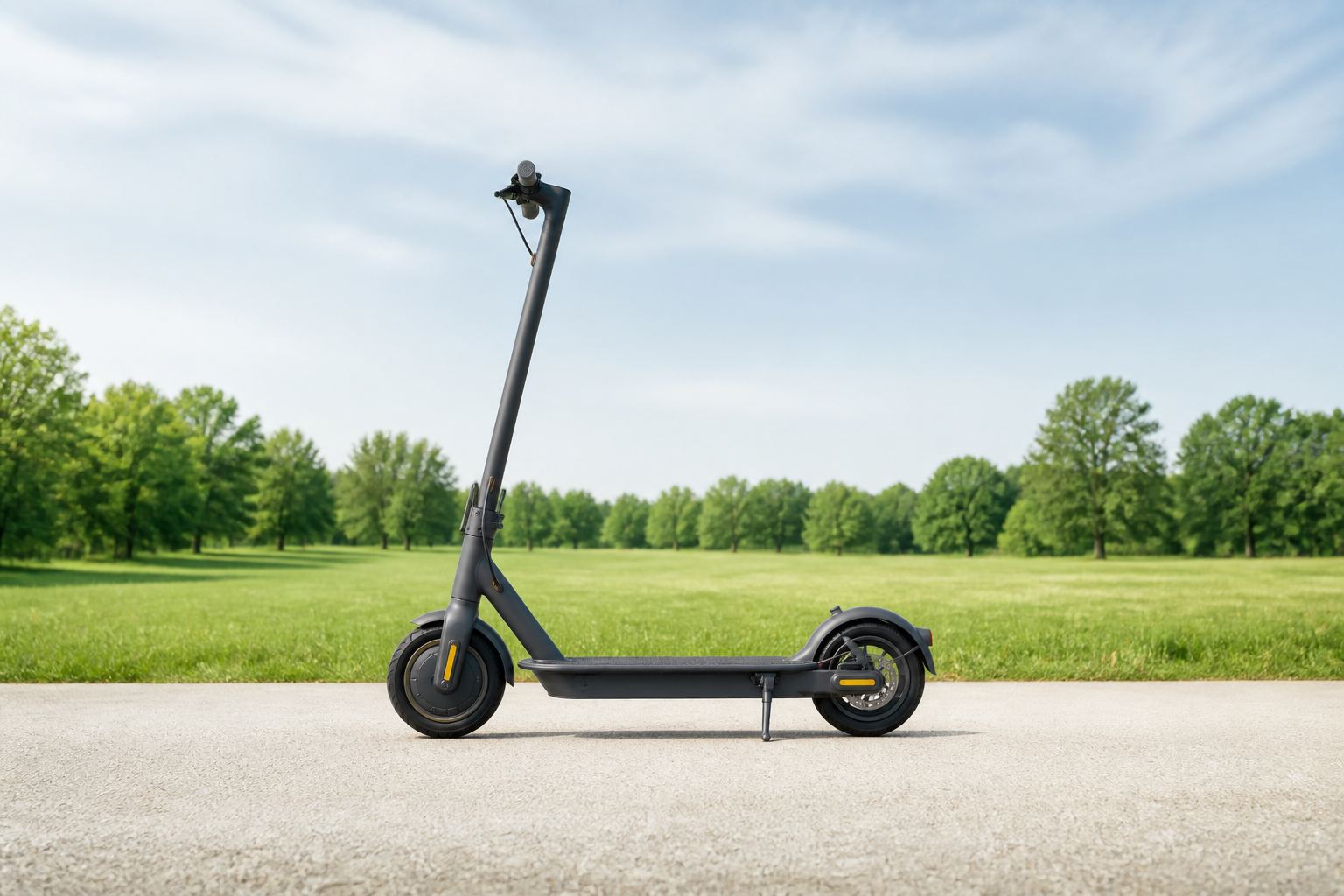 Moderner E-Scooter auf einem Weg